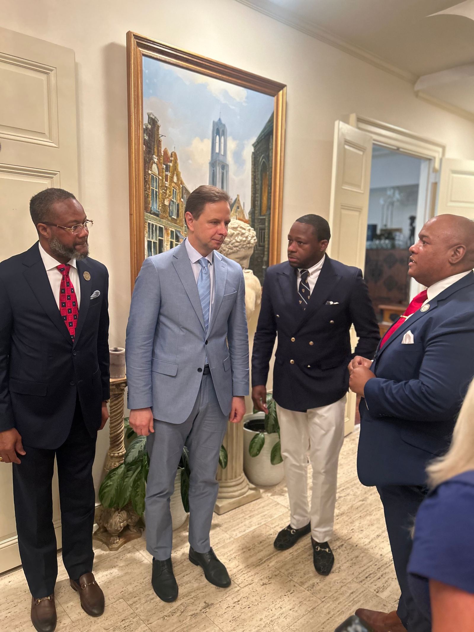 Dr. Thompson at a formal gathering